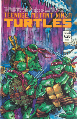 TMNT Comics #4 2nd print error (1987). Click for a free valuation