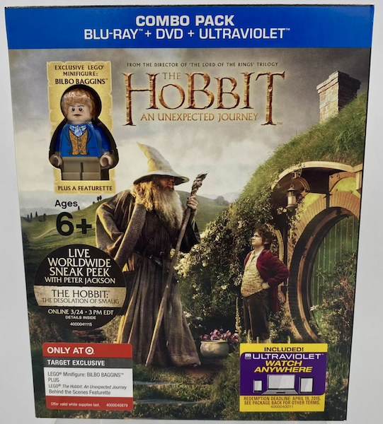 Bilbo blue coat minifigure, exclusive to Blu-Ray set The Hobbit: An Unexpected Journey