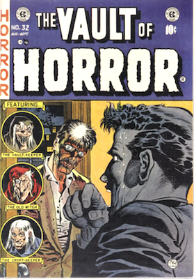 The Vault of Horror #32: Original cover image was censored prior to publication