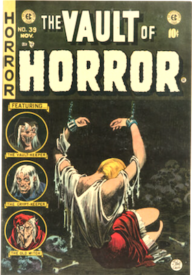 The Vault of Horror comic #39: Drusilla appearance; bondage cover