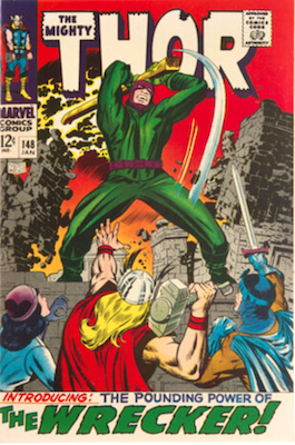 Thor #148: 1st Wrecker. Click to get a free appraisal of your Silver Age Marvel Comics