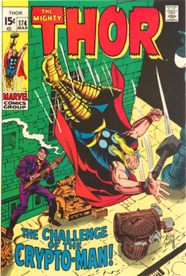 Thor #174: 1st Crypto-Man. Click to sell or appraise yours