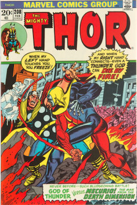Thor #208: 1st Mercurio the 4-D Man. Click to value one