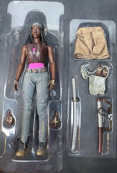 The Walking Dead Michonne Action Figure open box