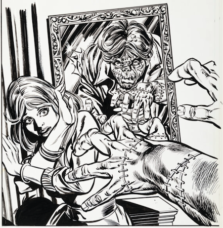 Tomb of Darkness #14: Cover art by Tom Palmer inked over Gil Kane