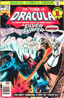 Tomb of Dracula #50: Silver Surfer crossover