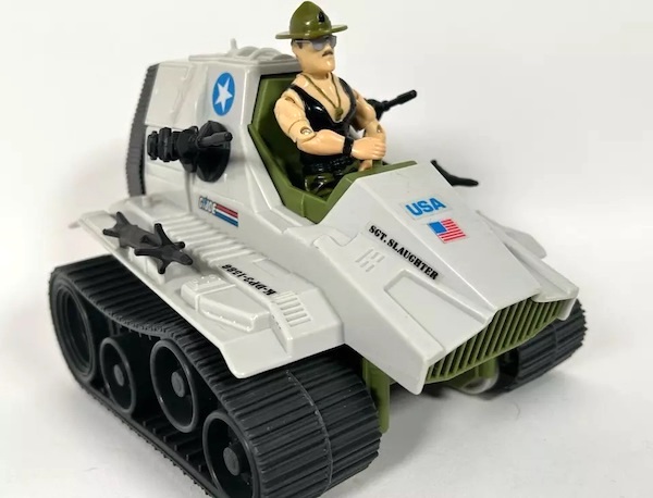 G.I. Joe Sgt Slaughter with Triple T playset assembled. Click for free valuation