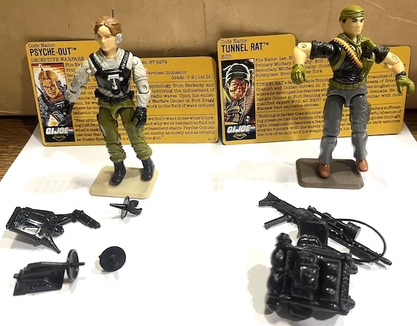 G.I. Joe Hasbro Tunnel Rat And Psyche-Out 2 Pack out of the pack. Click for a free valuation or to sell yours