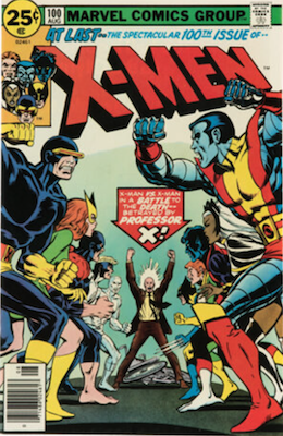 X-Men #100: Old X-Men vs new X-Men. Click for values