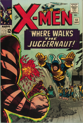 X-Men #13: Classic Juggernaut cover. Click for values