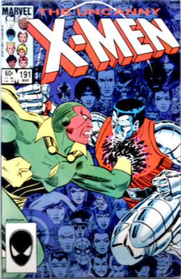 Uncanny X-Men #191: 1st Nimrod. Click for valuation