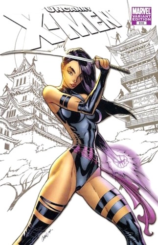 Uncanny X-Men 510 Campbell Sketch Cover (2009). Click to sell or value yours