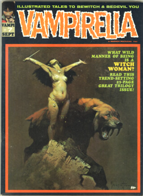Vampirella #7: Cover art by Frank Frazetta