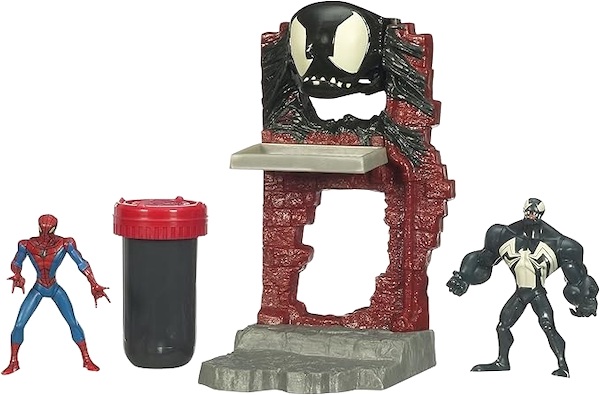 OSCORP OOZE FACTORIES Spider-Man vs Venom Playset assembled. Click to sell yours
