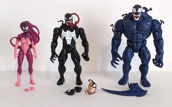 Marvel Legends Venom, Riot, & Agony 3 Pack out of the box. Click to sell yours