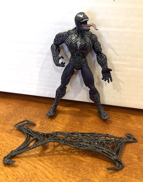 Spider‑Man 3 Venom with Capture Web out of the pack. Click to value yours