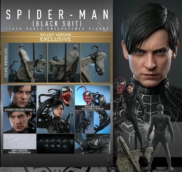 Spider-Man 3 MMS728 1/6th Scale Spider-Man [Black Suit] Deluxe Version. Click to sell one