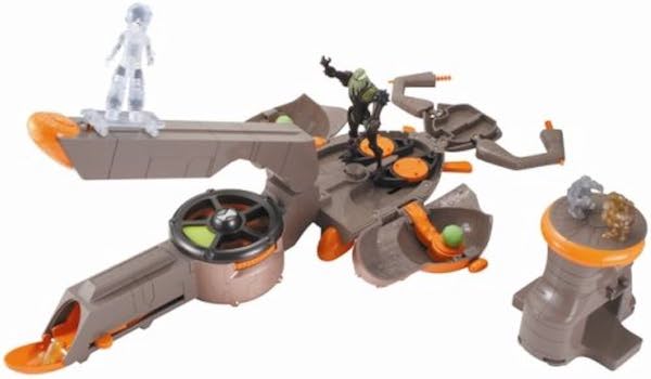 Ben 10 Vilgax Battle Ship Playset out of the box. Click to have yours valued