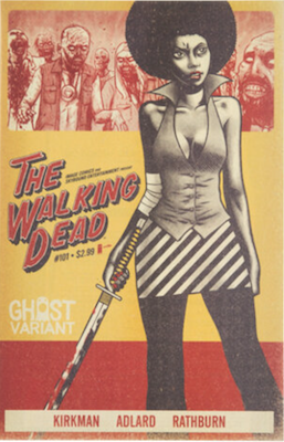 Walking Dead #101: Foxy Brown Ghost variant. Click to value yours