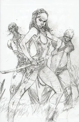 Walking Dead #19 (2018): Campbell Sketch Variant E. Click to sell or appraise one