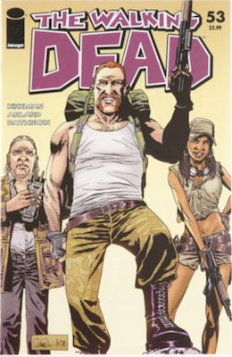 Walking Dead #53: 1st Eugene, Abraham and Rosita. Click to value or sell yours