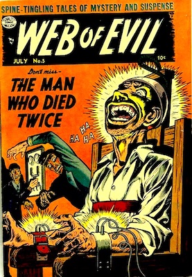 Web of Evil #5: classic electric chair cover