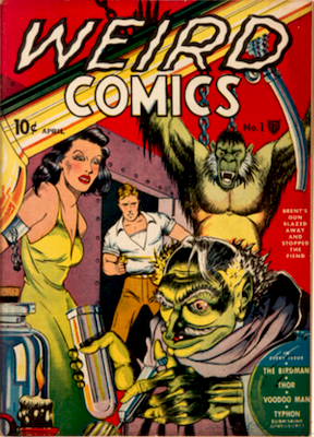 Weird Comics #1: Bizarre science cover