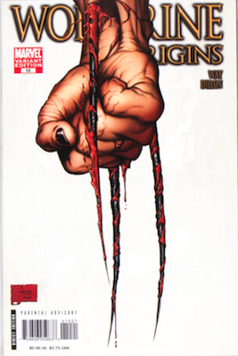 Wolverine Origins #10 retailer incentive edition, aka "third claw variant". Click to value yours