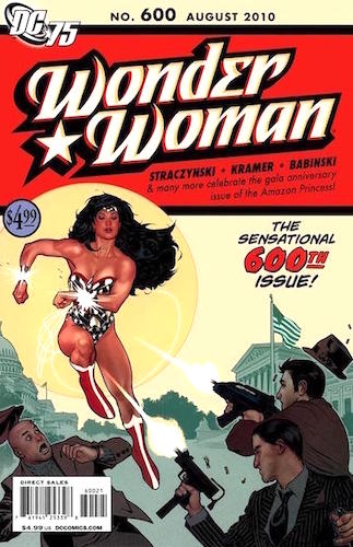 Wonder Woman 600 Sketch Cover (2010). Adam Hughes' tribute to Sensation Comics #1. Click to have yours valued FREE