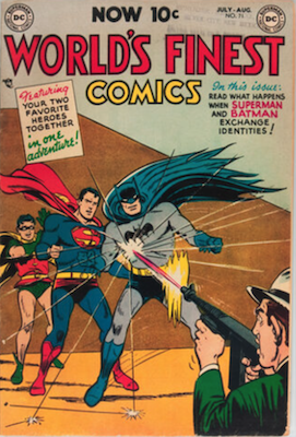 World's Finest Comics #71: First Batman and Superman Team Up. Click for values