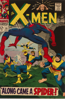 Uncanny X-Men #35: Spider-Man vs X-Men. Click to value yours