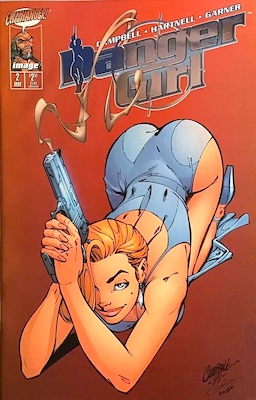 Danger Girl 2 Platinum Smoking Gun Cover by J. Scott Campbell (1998). Click to sell or value yours