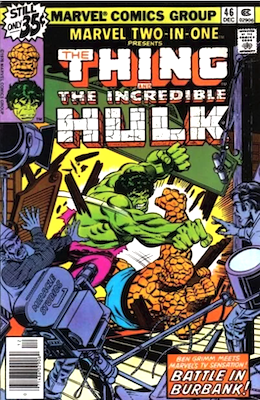 Marvel Two-in-One #46: Another Thing vs Hulk battle!