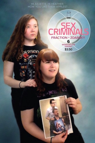 Sex Criminals 6 Brimception Variant Cover (2014). Click to sell one