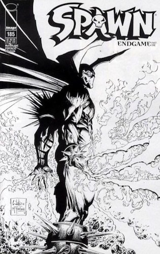 Spawn 185 Sketch Cover (2008). Click to sell or appraise your copy