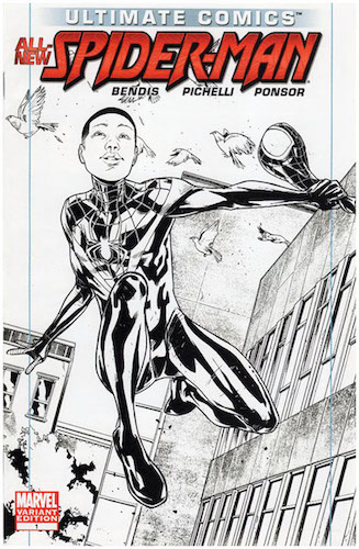 Ultimate Spider-Man 1 Pichelli Sketch Cover (2011). Click to sell or value yours